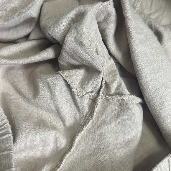 Torrid Women’s Linen Blend Wide Leg Pull On Tan Khaki Pants Plus Size - Picture 8 of 11